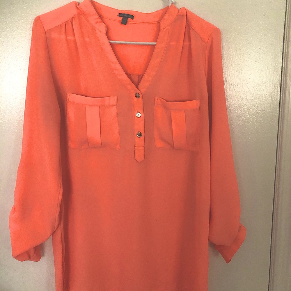 Coral dress shirt